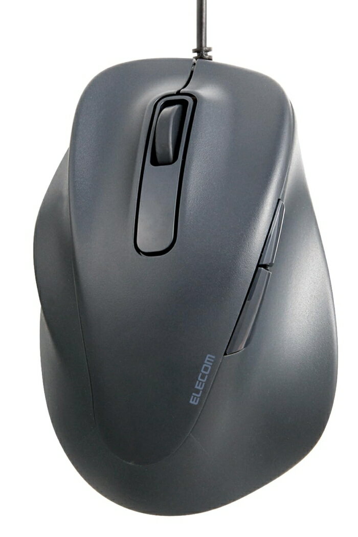 ELECOM エレコム マウス/左手用/S/有線/5ボタン/抗菌/静音/ブラック(M-XGS31UBSKBK)