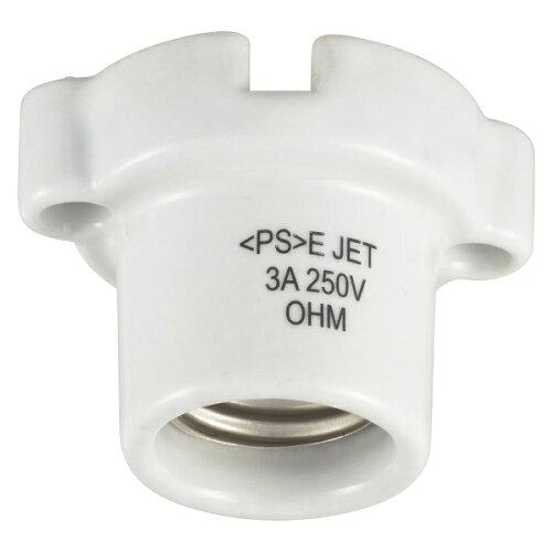 OHM �������ŵ� ����쥻�ץ�����(600W�ޤ�/3A-250V/E26/Ŭ������F�����֥� VVF 1.6�ߥ��2��/�ۥ磻��) HS-L26ZR-W