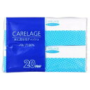 addgood 水に流せるポケットティッシュ 10W 20P 1袋(20個入) CARELAGE 1袋(20個入)