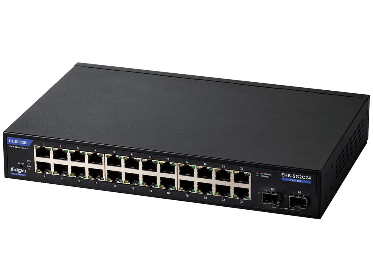 ELECOM 쥳 å󥰥ϥ/WEBޡ/Giga/24ݡ/3ǯݾ(EHB-SG2C24)