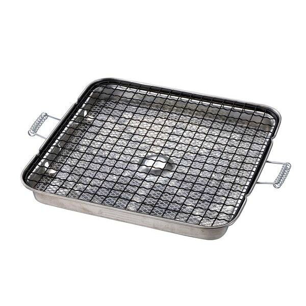 竹原製缶 こんがりフッ素　もち焼きアミ　角MF−9【DMT2101】