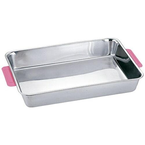 TKG テイケイジイ 遠藤商事 18-8 カラーハンドル角バット10枚取 ピンク【ABTH231】