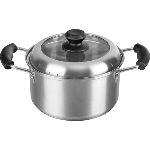 和平フレイズ ローザー IH対応両手鍋20cm(ガラス窓付蓋) RB-2316