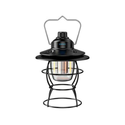 大進 SG レトロLEDランタン 充電式 ブラック DLCRLT01