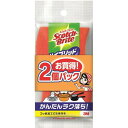 3M スリーエム スコッチブライトハイブリッド貼合せ オレンジ 2個入 HBE-2PSM【入数:30】