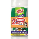 3M スリーエム スコッチブライトハイブリッド貼合せ グリーン 2個入 HBG-2PSM【入数:30】