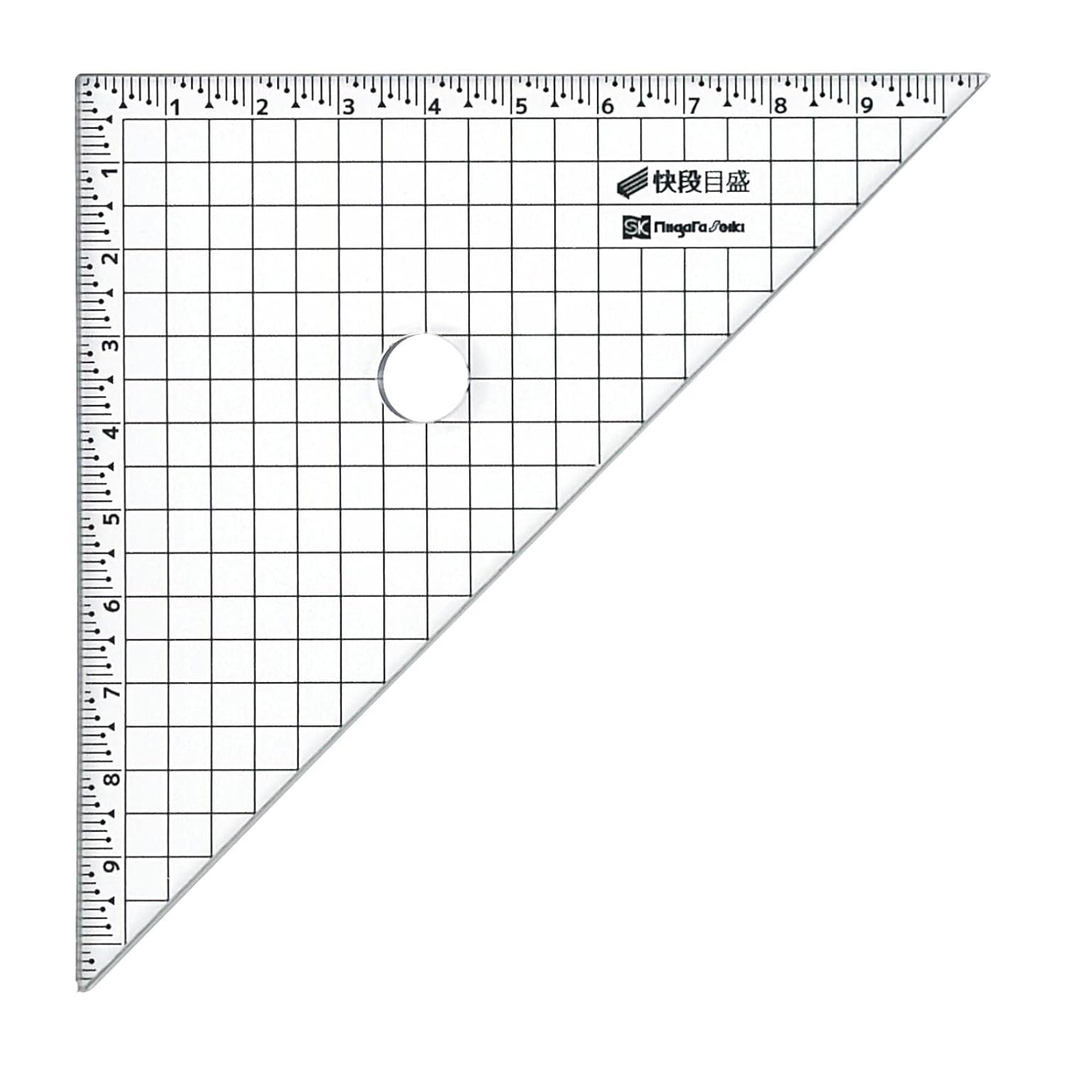 新潟精機(Niigataseiki) カッティング方眼三角定規 快段目盛【CAGS-4545KD】
