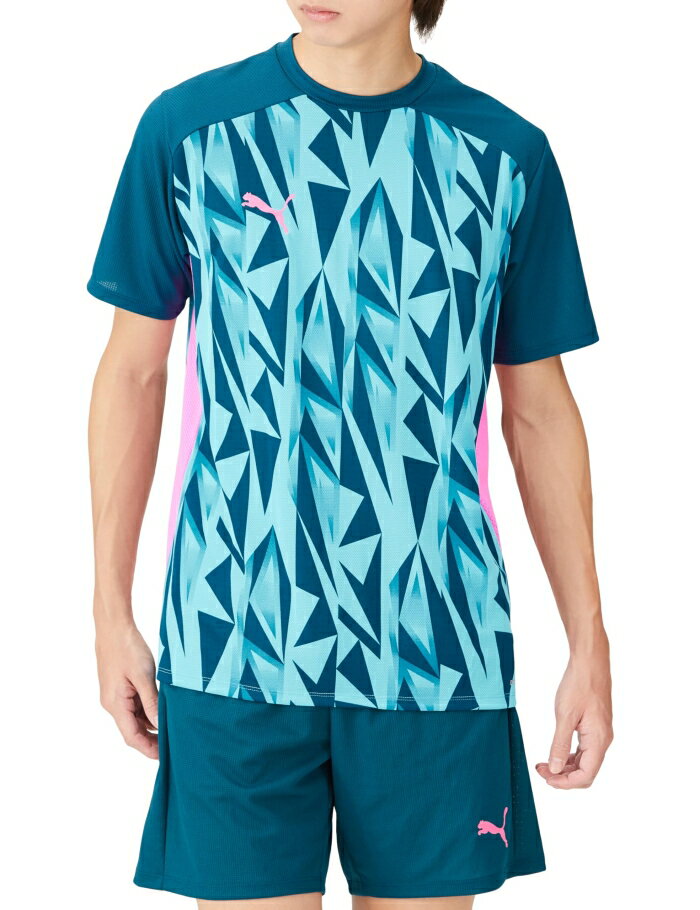 PUMA プーマ PUMAFTBL_PRO_SS_AOP_TE (659129) [色 : BRIGHT_AQUA/] [サイズ : XL]