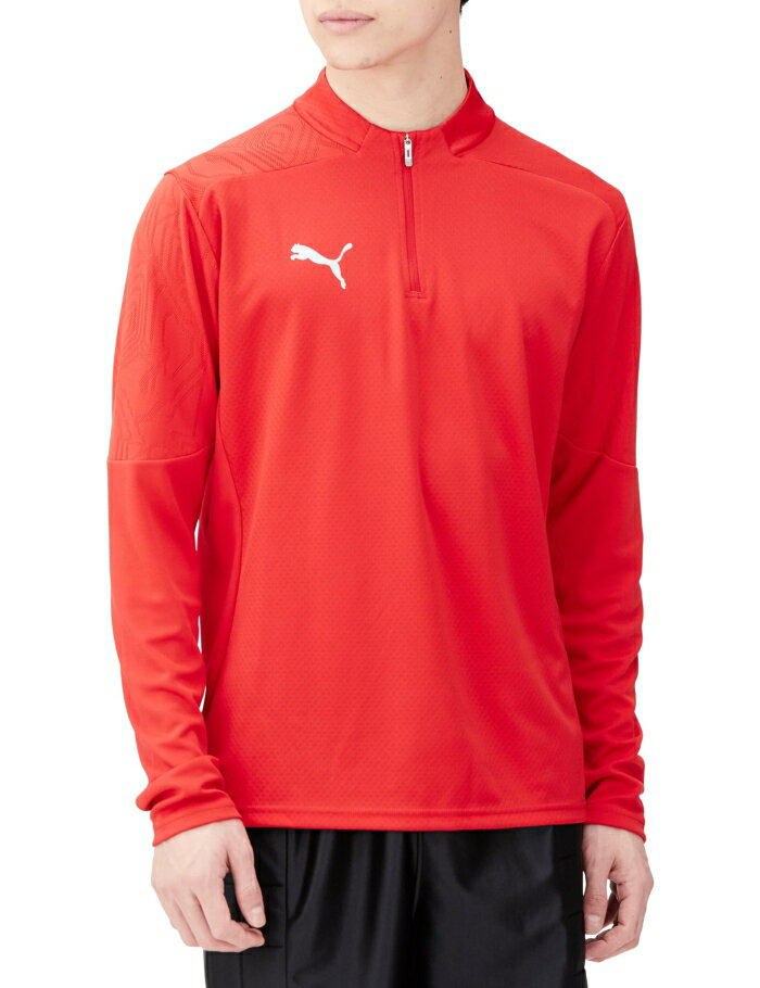 PUMA プーマ TEAMFINAL_トレーニング_1/4 (659366) [色 : PUMA_RED] [サイズ : XL]