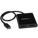 スターテック USB-C-2X DISPLAYPORT 1.2 変換アダプター/4K30HZ/WINのみ/デュア【MSTCDP122DP】(2)