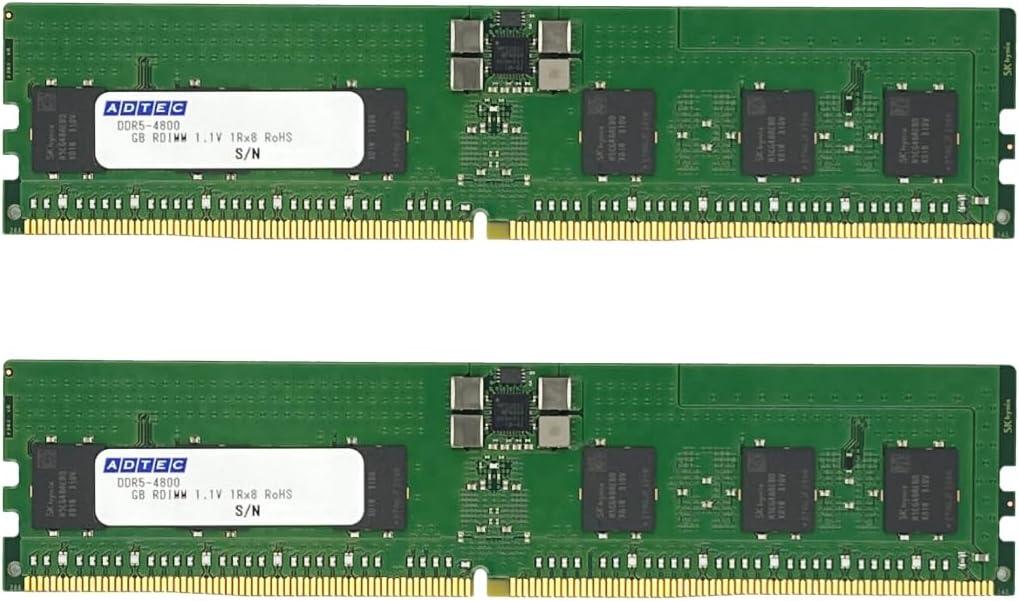 ADTEC DDR5-4800 RDIMM 32GBx2 1Rx4 80bitADS4800D-R32GSATW