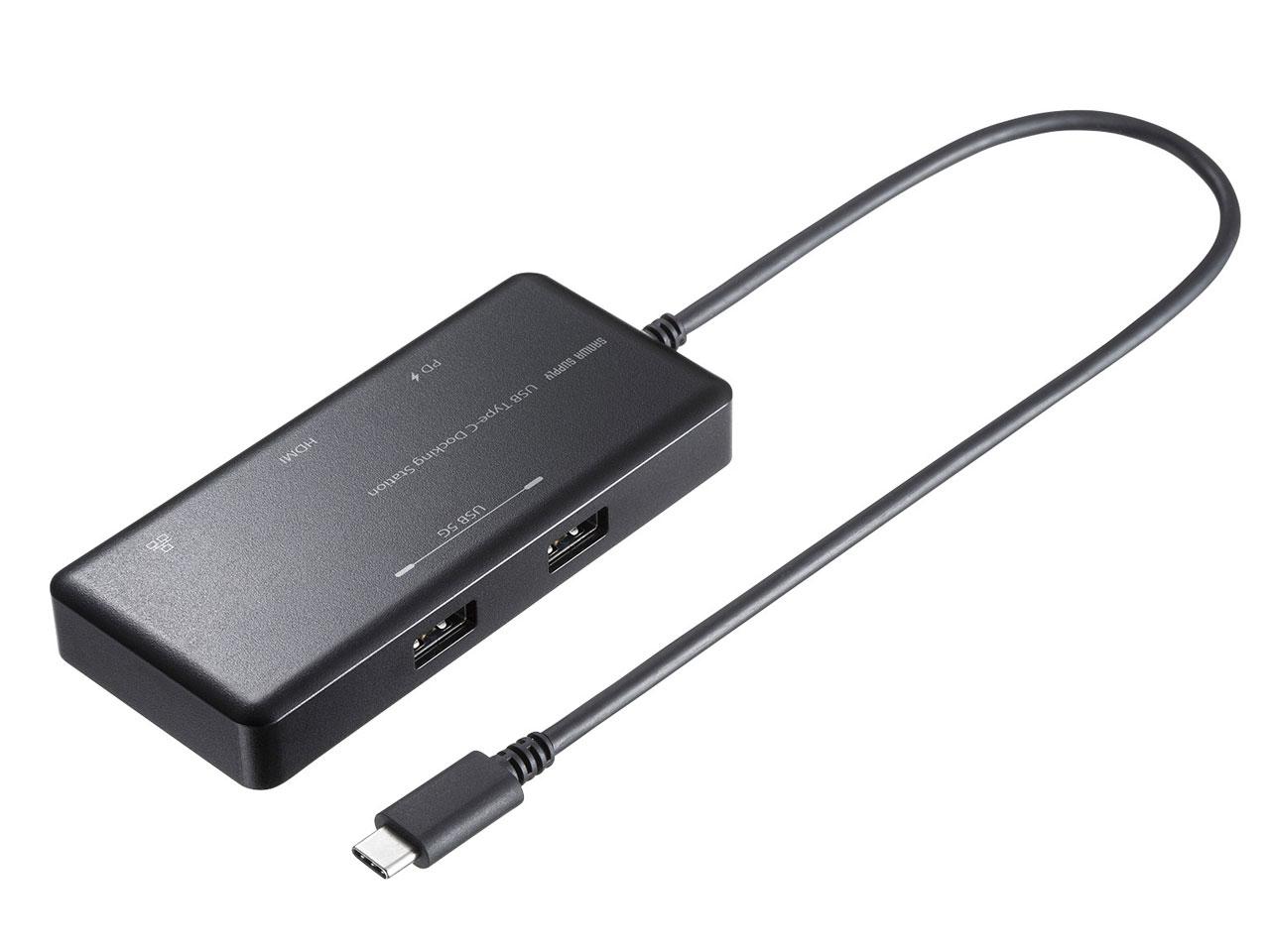 SANWASUPPLY サンワサプライ USB Type-C ドッキングステーション USB-DKM7BK
