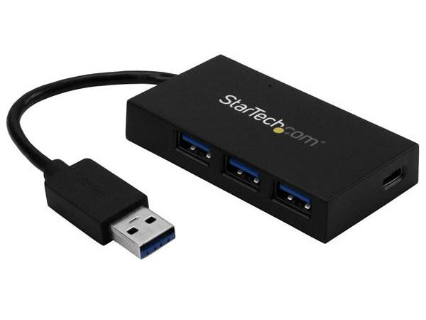スターテック 4ポートUSB 3.0ハブ USB A-3X USB A/1X USB-C USB TYPE-C搭載USBハ