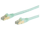 スターテック カテゴリー6A LANケーブル 7M アクア ツメ折れ防止RJ45コネクタ CAT6Aイーサネットケーフ