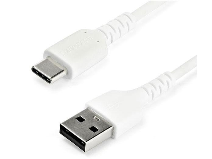 スターテック USB-A-USB-C ケーブル/1M/USB 2.0/急速充電・データ転送/アラミド