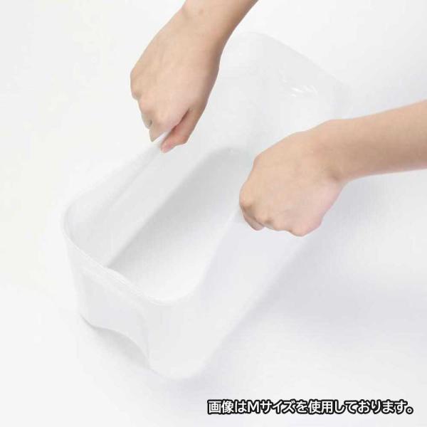 リバティーコーポレーション やわらか 収納ボックス フタ付き S クリア LD-473