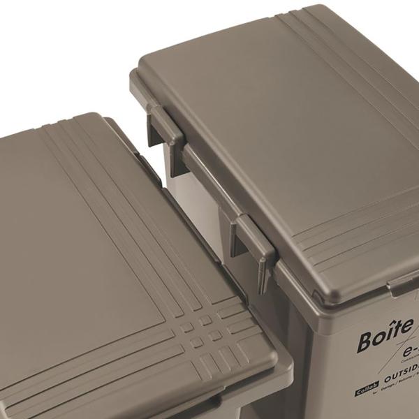 天馬(Tenma) 天馬 ゴミ箱 フタ付き 45L 連結可能 屋外 ブラウン 幅31×奥行45×高さ60cm ELB-TBP45 Boite e-LABO つなげて分別ペール