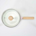 ベストコ 片手鍋 ソースパン ホーロー 18cm ピンク ガラス蓋付 IH オール熱源対応 NQ-0112 カリーノ