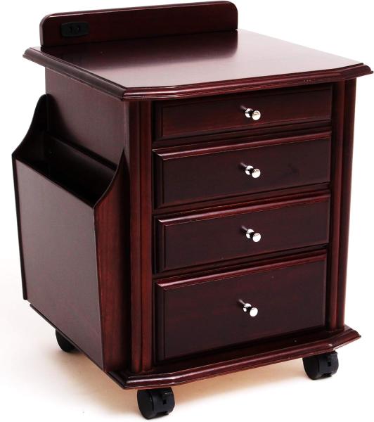 谷村実業(Tanimura Jitsugyo) ベッドサイドテーブル　ダークブラウン 【TAN-104（DBR）】