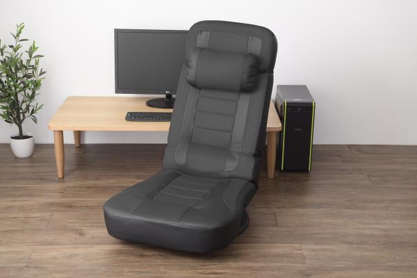 谷村実業 超ハイバック回転座椅子ブラックxブラック 【TAN-240（BLxBL）】