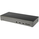 STARTECH.COM USB Type-C ドッキングステーション/トリプル4Kディスプレイ対応ドック/100W USB PD/DP 1.4 Altモード ...