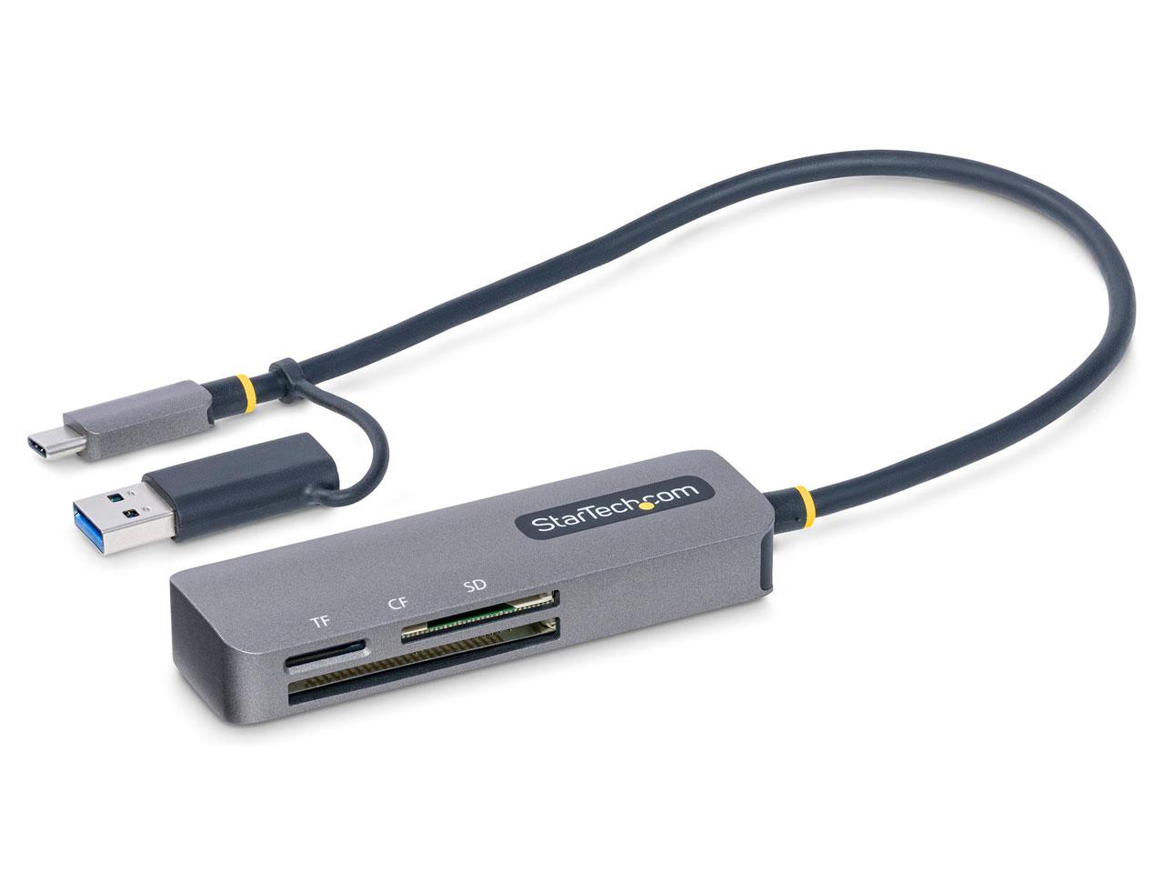 スターテック USBカードリーダー/USB 3.0 TYPE-C A/SD MICROSD CF対応/マルチメモリーカート