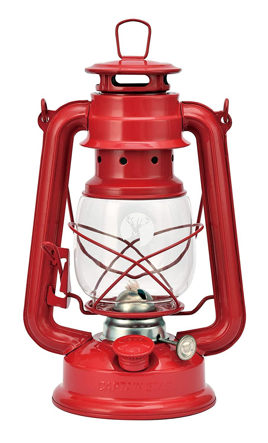 キャプテンスタッグ(CAPTAIN STAG) CAPTAIN STAG キャプテンスタッグ CS オイルランタン 中 レッド UK-0510 (1646211)