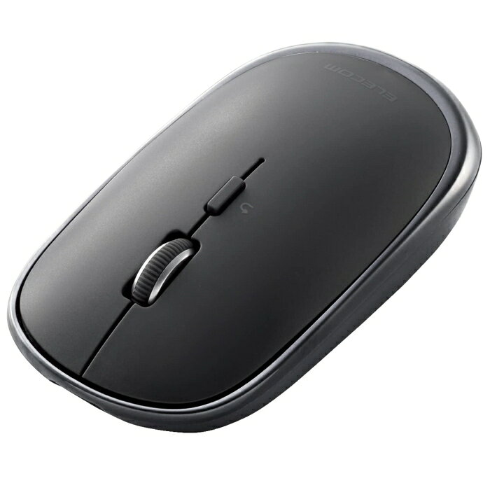 ELECOM エレコム エレコム ワイヤレスマウス Bluetooth Slint M-TM15BBGM/EC 薄型 静音 充電式 4ボタン マルチペアリング 3台同時接続 Windows Mac Android iOS iPadOS対応 ガンメタリック