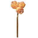 アスカ(Asca) アスカ 造花 ローズ バンチ アプリコット 全長約26cm 花径約6cm A-34407-004A 1束(3本組)