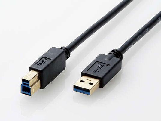 ELECOM エレコム DH-AB3N20BK USB3.0ケーブル/A-Bタイプ/2.0m/ブラック(DH-AB3N20BK)