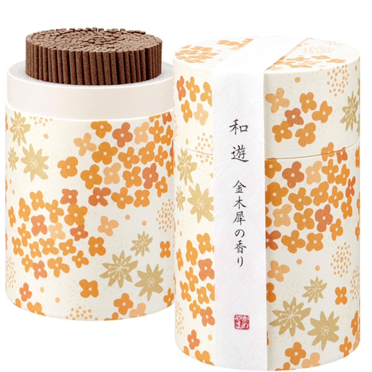カメヤマ 和遊 香りのお線香(筒箱) 金木犀の香り I20120108