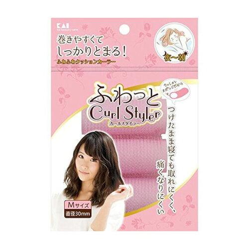 貝印 KQ3116しっかりとまるヘアクッションカーラー M 3P【入数:6】