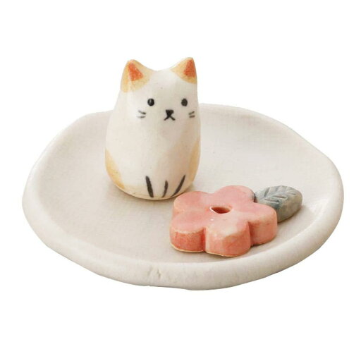 クラフトマンハウス(Craftmanhouse) 小花猫の香立 K4329 (1415725) クラフトマンハウス(Craftmanhouse) 小花猫の香立 K4329 (1415725)