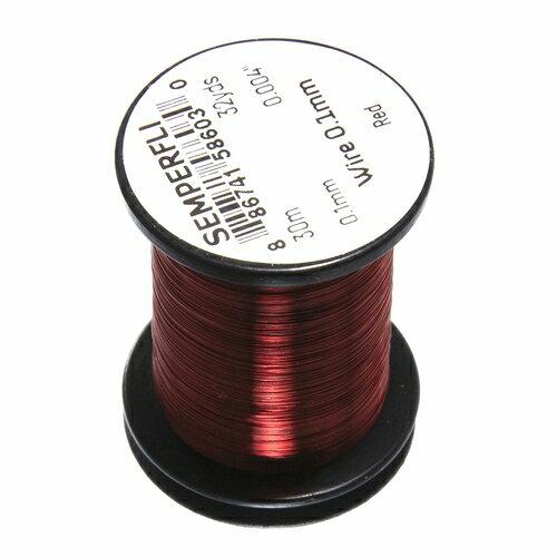 ティムコ センパーフライ ワイヤー 0.1MM レッド