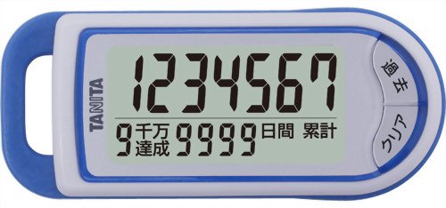 TANITA タニタ 3Dセンサー搭載歩数計「億万歩」 FB-732-BL ブルー