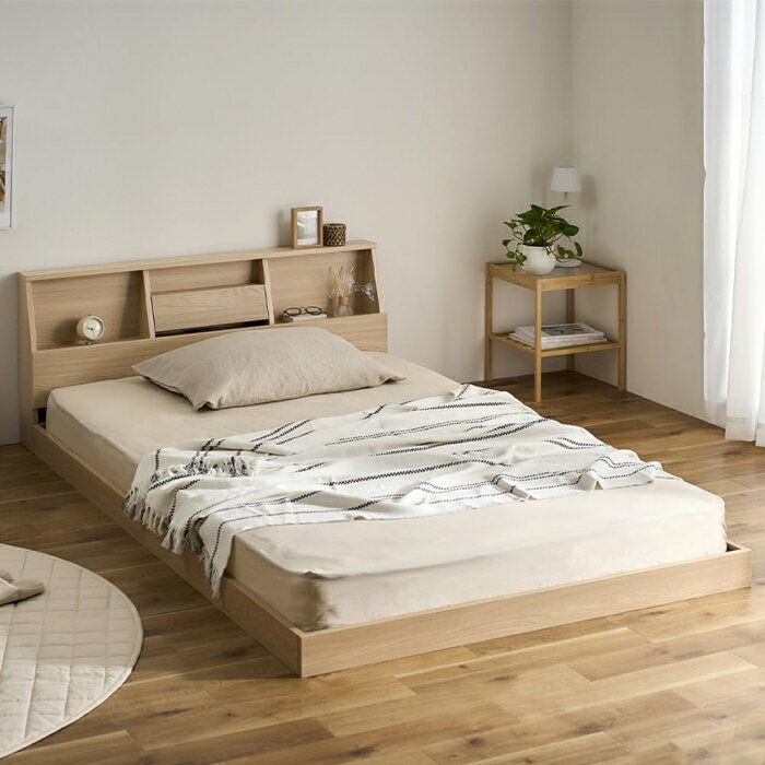 IRISOHYAMA アイリスオーヤマ フロアベッド FBF-S ナチュラル