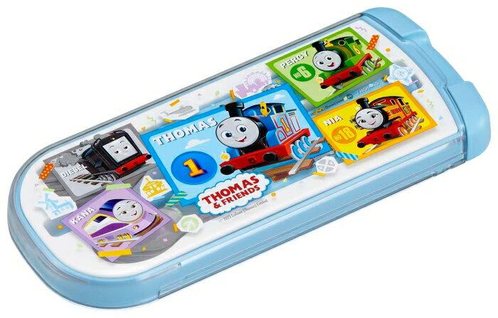 楽天ECJOY！楽天市場店OSK（オーエスケー） ≪新商品≫【きかんしゃトーマス】 引フタトリオ 箸・スプーン・フォーク 3点セット 抗菌＜日本製＞ （142437）【入数:60】