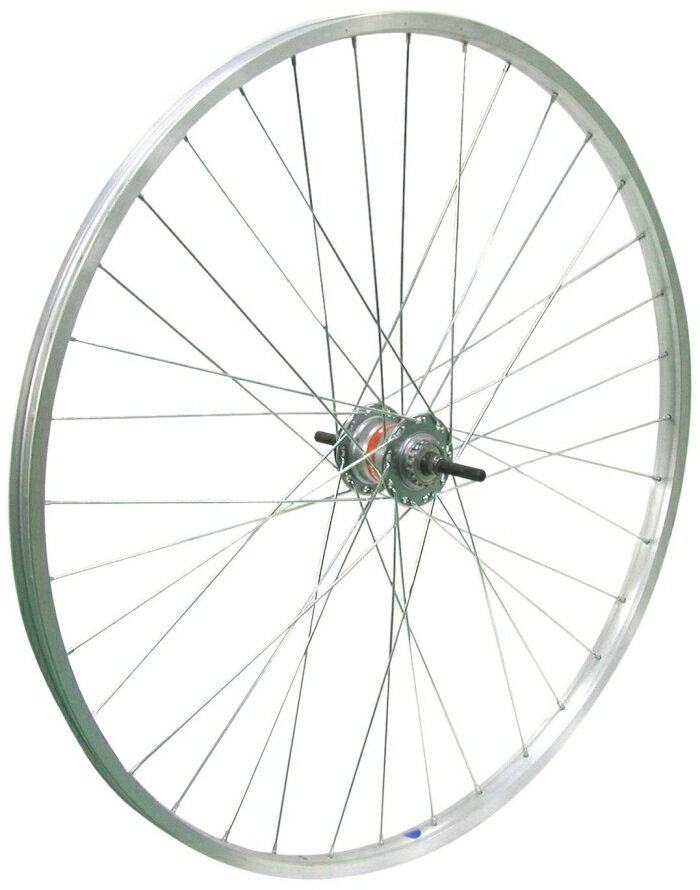 アサヒサイクル 【XB226】アルミリム後輪 内装3段ローラーブレーキ仕様 26x1-3/8 軸長182mm 14Tギア付【沖縄・離島への配送不可】