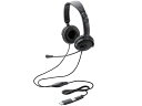 ELECOM エレコム モバイルヘッドセット/両耳オーバーヘッド/約1.2m/Type-C(HS-HP10SCBK)