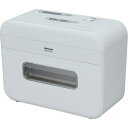 ナカバヤシ NSE-DTM01LG 卓上電動シュレッダー マイクロカット 最大幅:A4 最大枚数:10枚以下 5L未満 CD可 ホワイト