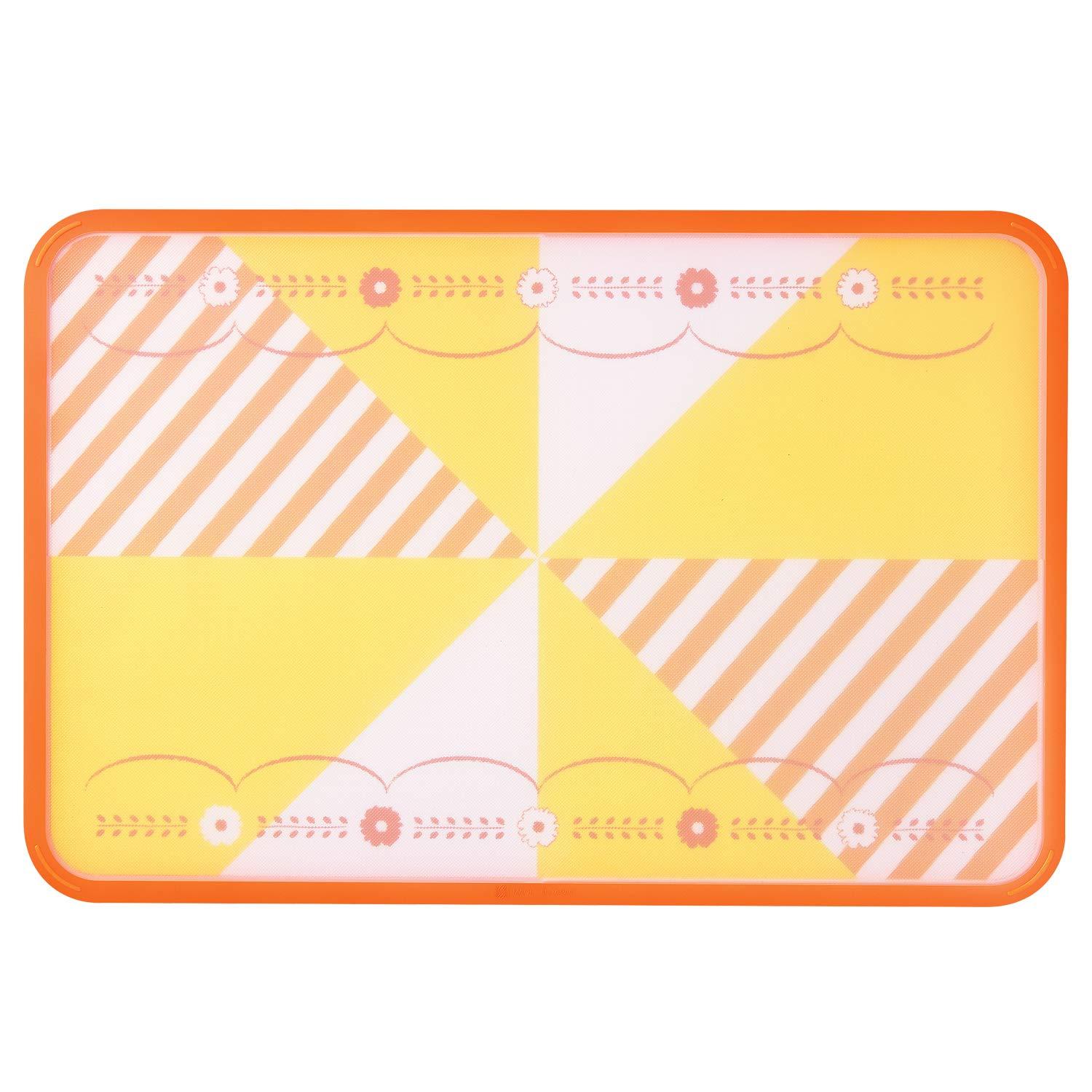 下村工業(Shimomura Kougyou) フルベジスマイル 軽い両面まな板 L オレンジ FVS-651 (1614339)