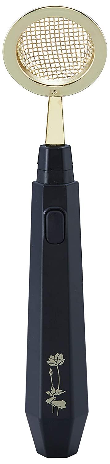 旭電機化成 電動式香炉の灰ふるい AFL-100 ブラック 約幅4.6×奥行2.9×高さ20.7cm