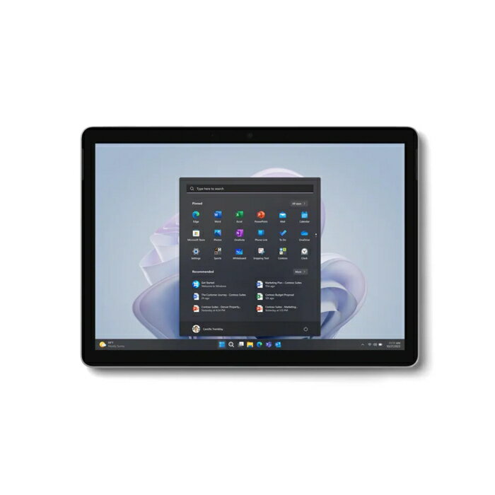 Windows タブレット MICROSOFT マイクロソフト 【法人限定商品となりますので、ご注文時に必ず納品先法人名の記載をお願い致します。】XGT-00017 マイクロソフト Surface Go 4 Windows 11 Pro 10.5型（インチ） 1920×1280 N200 8GB SSD 64GB Bluetooth v5.1 500～600g シルバー系