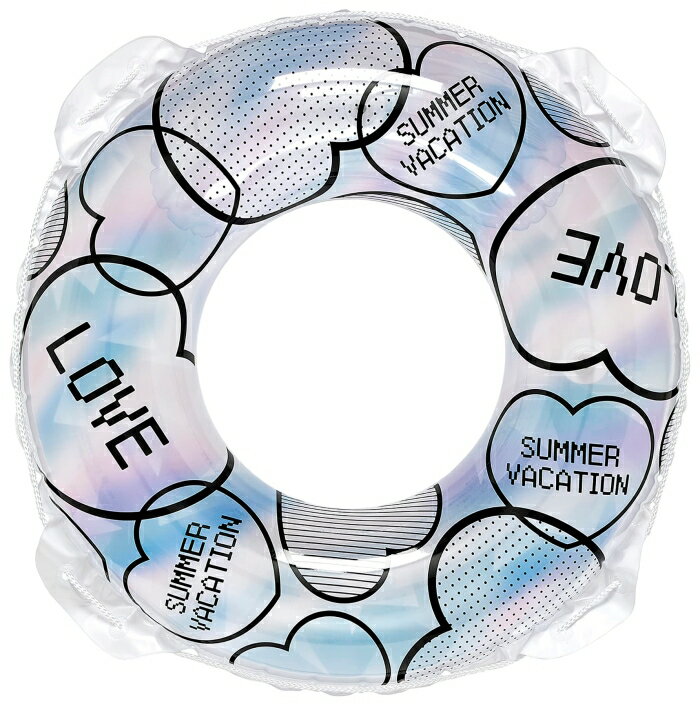 イガラシ ☆中高生以上のティーンに最適!な浮輪☆ハートラインウキワ80cm (RLB-280V)