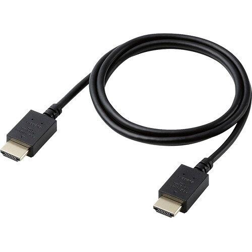ELECOM エレコム CAC-HDPY10BK HDMIケーブル/Premium/やわらか/1.0m/ブラック(CAC-HDPY10BK)