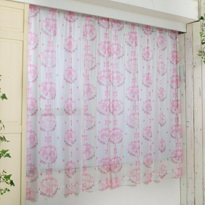 サンリオ(SANRIO) マイメロディ&マイスウィートピアノ 外から見えにくい レースカーテン2枚セット SS-12-218-29 (101920270202-...