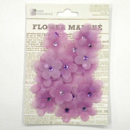 花岡 フラワーマルシェヴェラムビジューパープル4108611