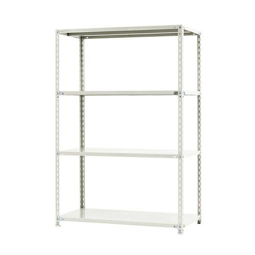 北島 スチールラック NC1200-18 4段 間口1200×奥行450×高さ1800mm ホワイト