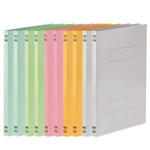 大塚商会 TANOSEE フラットファイル PPラミネート表紙タイプ A4タテ 150枚収容 背幅17.5mm 5色アソート..