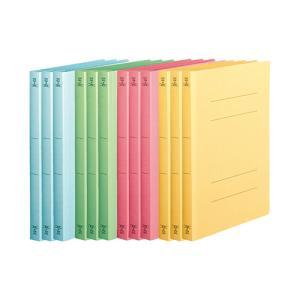 大塚商会 TANOSEE 丈夫なフラットファイル＜HD＞ A4タテ 200枚収容 背幅23mm 4色アソートパック 1パッ..